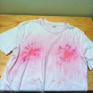 Handmade Tie-dye Pink Nipple Shirt